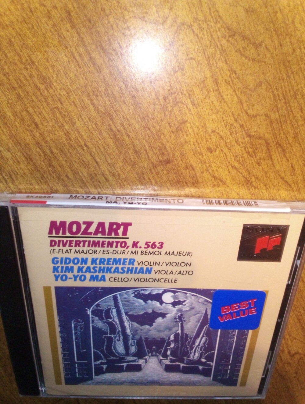 Mozart Divertimento E-Flat Major For String Trio K 563 Sony Classical CD Sealed